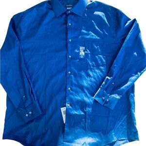 Van Heusen Men’s Royal Blue Long Sleeve Dress Shirt